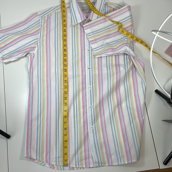 VINTAGE Private Member striped shirt, Size L/G - Picture 11 of 12